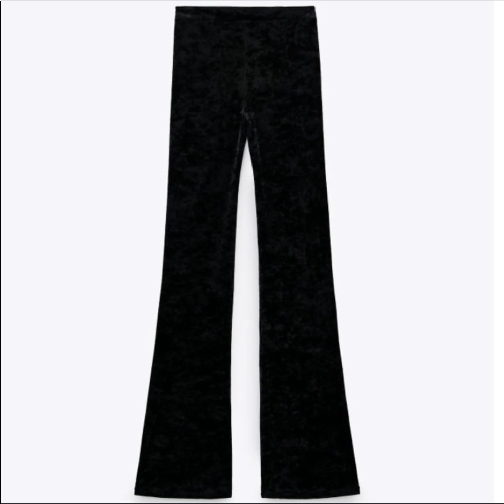 ♥️🇺🇸HP🇺🇸♥️ 𝗡𝗪𝗧 𝗭𝗮𝗿𝗮 •  Wide Leg Velvet Trousers - Picture 7 of 12